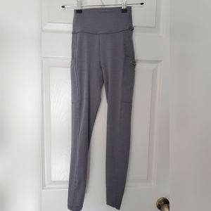 Bombshell Sportswear Lounge Rib Leggings in grey, size small
